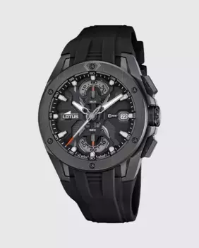 Мужские часы 18943/6 Vortex черные каучуковые LOTUS, черный