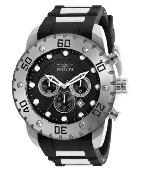 Мужские часы 20276 Pro Diver Scuba Quartz Chronograph с черным циферблатом Invicta, черный