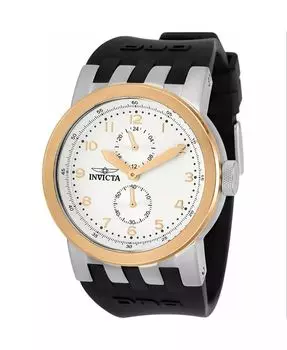 Мужские часы 31784 DNA с кварцевым хронографом и антикварным серебряным циферблатом Invicta, черный