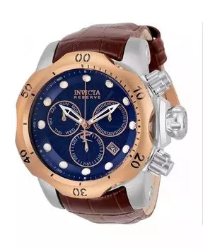 Мужские часы 32957 Reserve Quartz Chronograph с синим циферблатом Invicta, синий