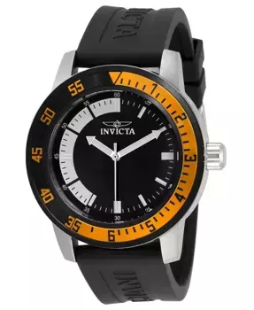 Мужские часы 34014 Specialty Quartz Multifunction с черно-белым циферблатом Invicta, черный