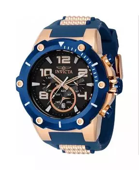 Мужские часы 40896 Speedway с кварцевым хронографом и черным циферблатом Invicta, черный