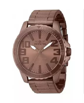 Мужские часы 46303 Speedway Quartz 3 Hand с коричневым циферблатом Invicta, черный