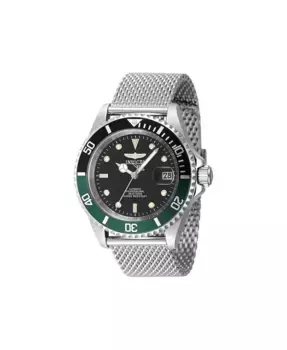 Мужские часы 48072 Pro Diver Automatic Multifunction с черным циферблатом Invicta, серебряный