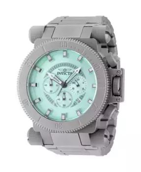Мужские часы 48220 Coalition Forces с кварцевым хронографом и бирюзовым циферблатом Invicta, серый