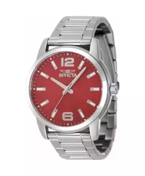 Мужские часы 48496 Celestial Quartz с красным циферблатом и тремя стрелками Invicta, красный