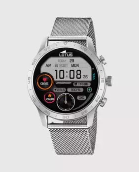 Мужские часы 50047/1 Умные часы из серебристой стали LOTUS, серебряный