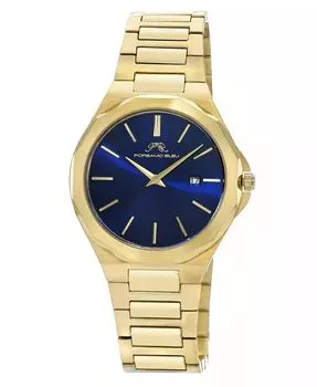 Мужские часы Alexander из нержавеющей стали золотистого цвета и синего цвета 1232BALS Porsamo Bleu, золото