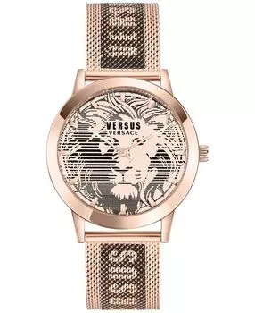 Мужские часы Barbes Domus с двухцветным сетчатым браслетом из нержавеющей стали, 40 мм Versus Versace