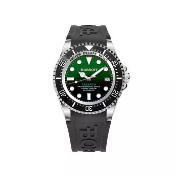 Мужские часы Bobroff Rubber, черный