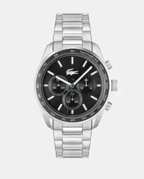 Мужские часы Boston 2011347 со стальным хронографом Lacoste Watches, серебряный