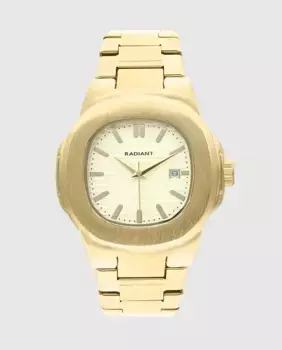 Мужские часы Brad RA650203 из стали с золотым ремешком Radiant, золото