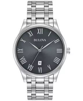 Мужские часы-браслет из нержавеющей стали 40 мм 96B261 Bulova