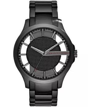 Мужские часы-браслет из нержавеющей стали черного цвета, 46 мм Armani Exchange