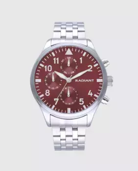 Мужские часы Caiman RA612708 из стали с серебряным ремешком Radiant, серебряный