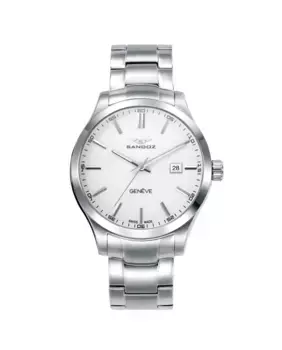 Мужские часы Casuel со стальным корпусом и браслетом Sandoz, серебряный