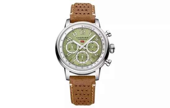 Мужские часы CHOPARD с автоматическим механизмом, зеленый циферблат, корпус из нержавеющей стали