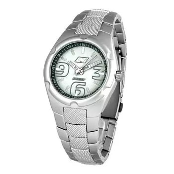 Мужские часы Chronotech из поликарбоната, серебряный