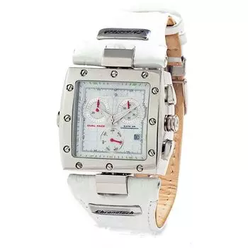 Мужские часы Chronotech Leather, белый