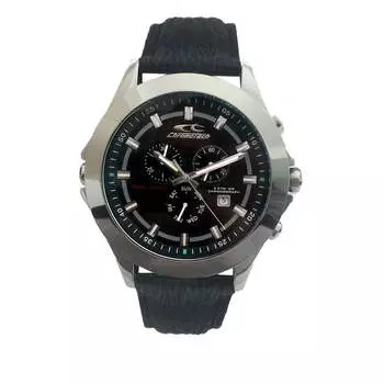 Мужские часы Chronotech Leather, черный
