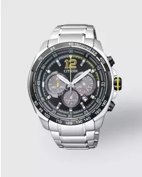 Мужские часы Citizen CA4234-51E Chrono Sport Eco-Drive, серебряный