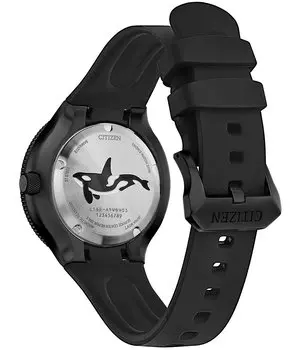 Мужские часы Citizen Sea Collection Promaster Dive с тремя стрелками и черным ремешком