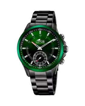 Мужские часы Connected 18965/2 из черной стали LOTUS, черный