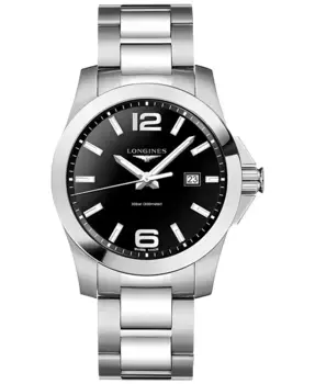 Мужские часы Conquest Stainless Steel Bracelet 43mm L37604566 Longines, белый