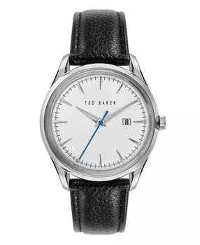 Мужские часы Daquir с черным кожаным ремешком, 40 мм Ted Baker