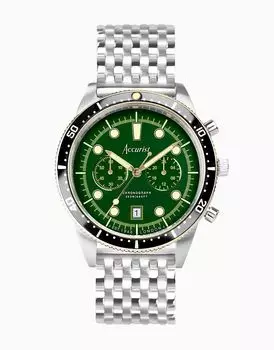 Мужские часы для дайвинга зеленого цвета Accurist