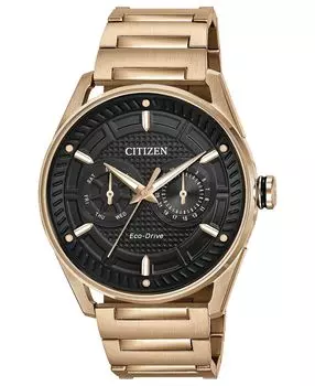 Мужские часы Drive from Citizen Eco-Drive с браслетом из нержавеющей стали цвета розового золота, 42 мм