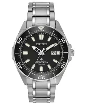 Мужские часы Eco-Drive Promaster Diver с супер-титановым браслетом, 44 мм Citizen