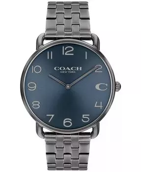 Мужские часы Elliot серые с браслетом из нержавеющей стали 40 мм COACH, серый
