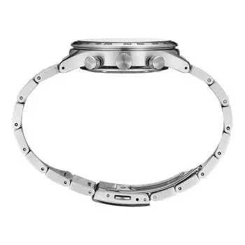 Мужские часы Essentials с хронографом из нержавеющей стали с черным циферблатом — SSB413 Seiko