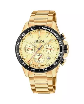 Мужские часы F20634/6 Timeless Chronograph из золотой стали Festina, золотой