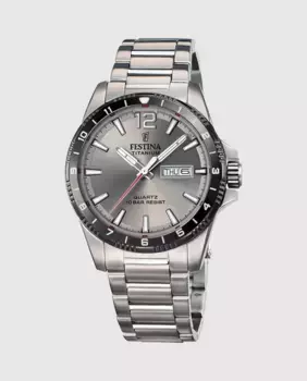 Мужские часы F20698/1 Титан, серебро, сталь Festina, серебрянный
