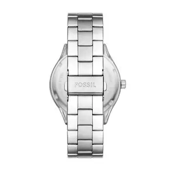 Мужские часы Fossil Fenmore с тремя стрелками, нержавеющая сталь, серебряный