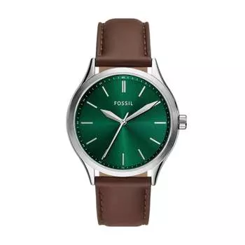 Мужские часы Fossil Fenmore с тремя стрелками, нержавеющая сталь, коричневый