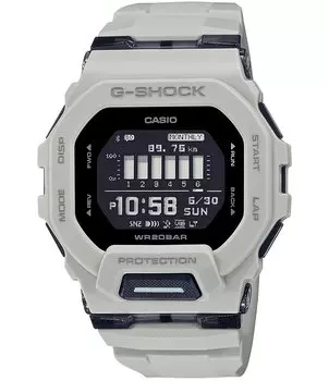 Мужские часы G-Shock Ana-Digi с ударопрочным квадратным полимерным ремешком, серый