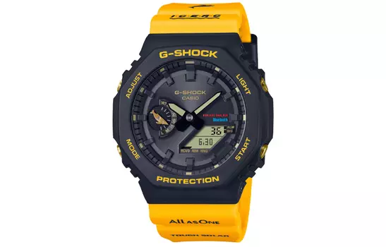 Мужские часы G SHOCK с кварцевым механизмом, ремешком из смолы, серым циферблатом G-SHOCK
