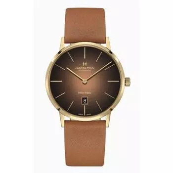 Мужские часы Hamilton Intra-Matic Auto H38475501, коричневый