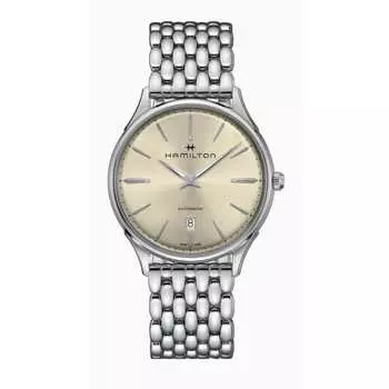 Мужские часы Hamilton Jazzmaster Thinline Auto H38525111, цвет champagne