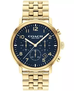 Мужские часы harrison с двухцветным браслетом из нержавеющей стали 42 мм COACH
