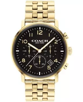 Мужские часы harrison с золотым браслетом 42 мм COACH, мульти
