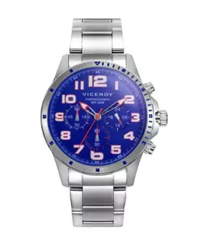 Мужские часы Heat со стальным корпусом и браслетом Viceroy, серебряный