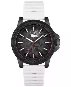 Мужские часы Highkey с белым силиконовым ремешком, 43 мм Lacoste, белый