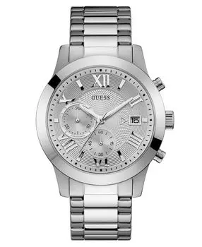 Мужские часы-хронограф с браслетом из нержавеющей стали, 45 мм GUESS