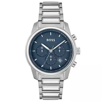 Мужские часы Hugo Boss Trace с синим циферблатом