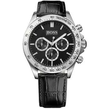 Мужские часы Ikon с хронографом 1513178 Hugo Boss, серебряный