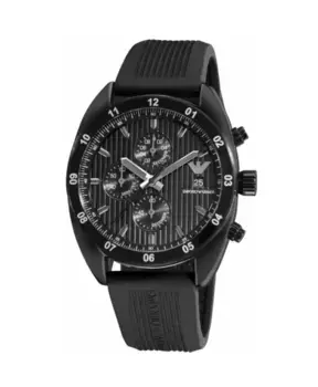 Мужские часы из нержавеющей стали Emporio Armani, черный